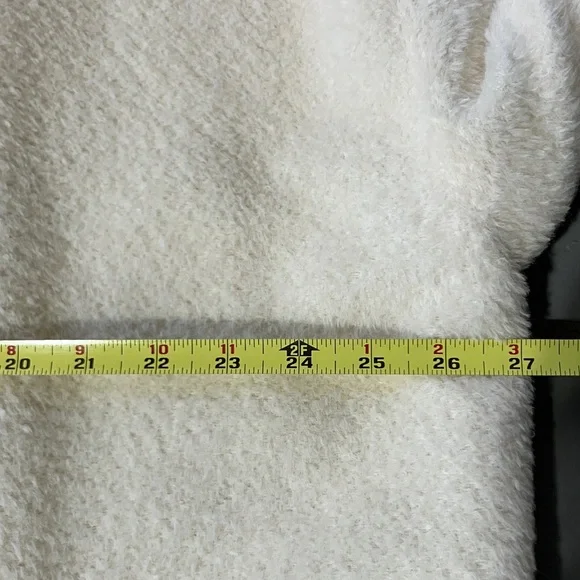 Lux Eileen Fisher Ivory Alpaca Wool Cocoon Coat - Picture 7 of 12